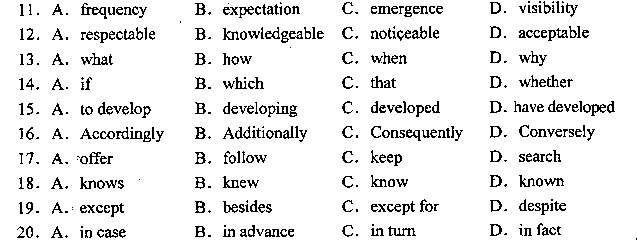 2007年07月贵州自考00015英语二