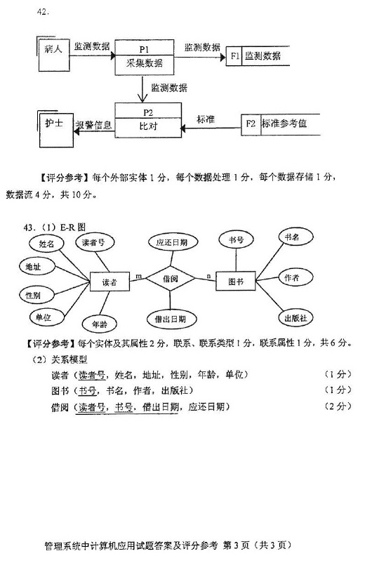 2016年04月贵州自考00051管理系统中计算机应用真题及答案