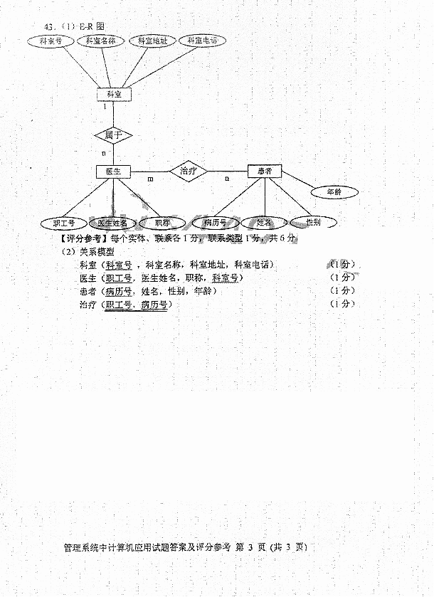 2016年10月贵州省自学考试00051管理系统中计算机应用真题及答案